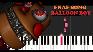 FNAF SONG - Balloon Boy - Ding Dong Hide And Seek (Piano Tutorial) chords