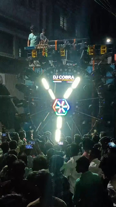 Dj Cobra Big Roadshow Setup New lighting Purulia jela para Durga puja Viswarjan Roadshow #indiandj