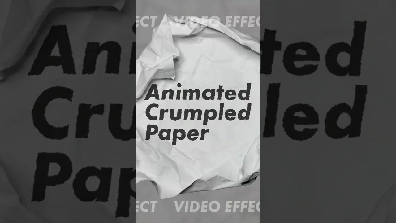 Animated Crumpled Paper Video Effect Pack is here 📦💥 Find the pack at jellyfx.com