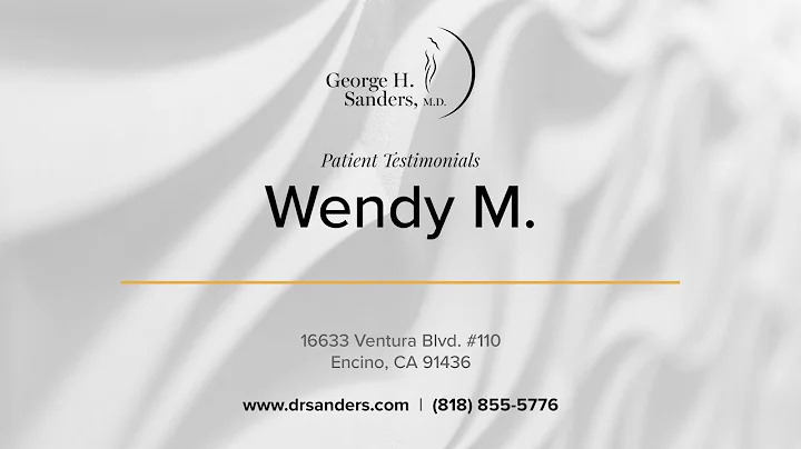Wendy's Patient Testimonial | Dr. George Sanders |...