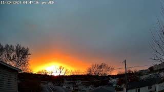 Time Lapse Sunset November 20, 2024