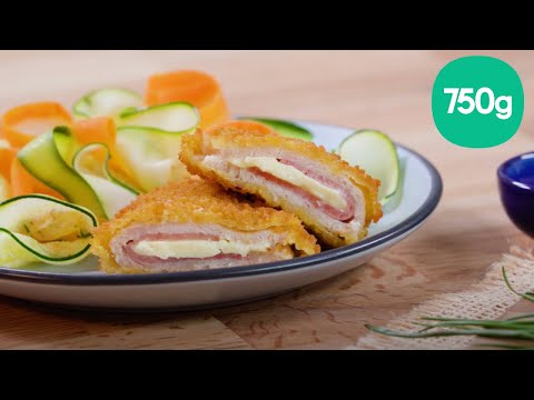 recette-des-escalopes-cordon-bleu-de-poulet,-tagliatelles-de-carottes-et-courgettes---750g