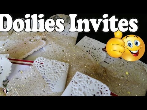 DIY Doily Invitations - 50th Wedding Anniversary