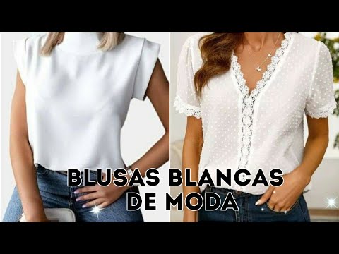 BLUSAS BLANCAS de MODA 2022 / blusas MODERNAS 2022 / BLUSAS que DE MODA BLOUSES - YouTube