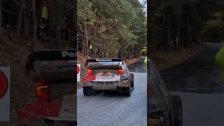 Takamoto Katsuta and Aaron Johnston - Toyota GR Yaris Rally1 Launch Control stage start CER WRC 2023