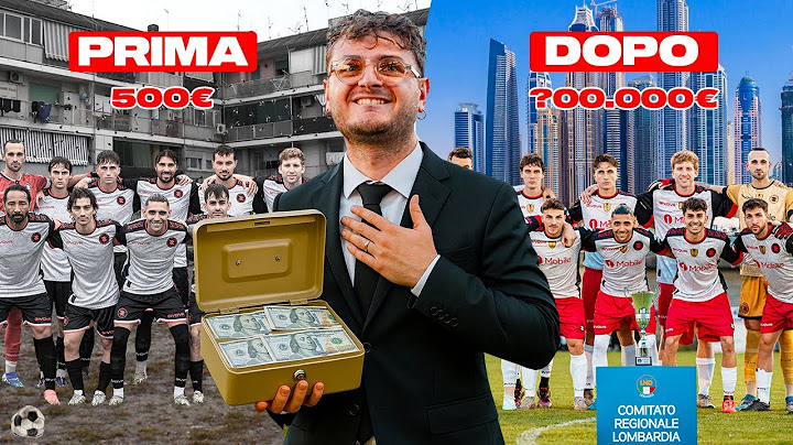 💰⚽️ Quanto HO GUADAGNATO e SPESO (il primo anno) come PRESIDENTE della MIA SQUADRA di CALCIO!