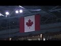 Newman sings "O Canada" at Joe Louis Arena