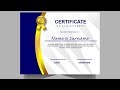 Certificate design in CorelDRAW | Professional certificate | Coreldraw tutorial | Graphic design
