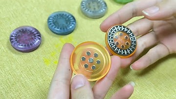 Transparent PC Fidget Coin Haptic Coins Adult EDC Fidget Toy Autism Sensory Toys Stress Relief Toys