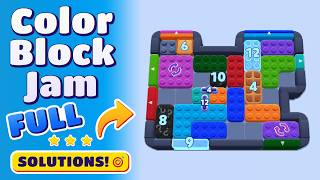 Color Block Jam Level 1384 Walkthrough (1385, 1386, 1387 & 1388) | Complete Solution & Pro Tips! 🚧