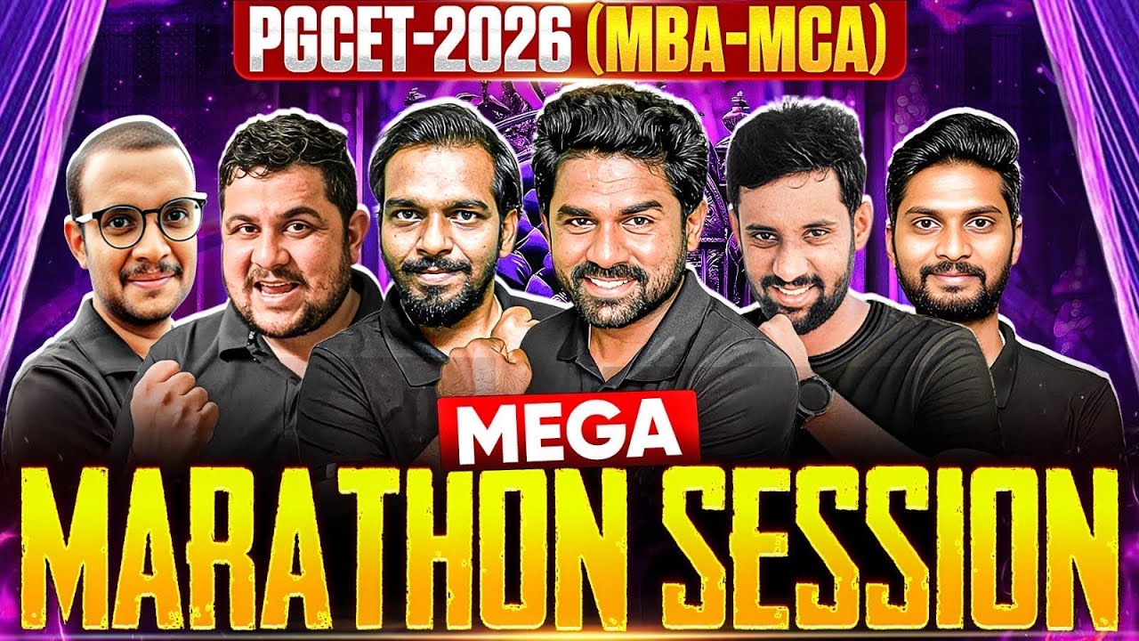 PGCET MBA MCA 2026 | Marathon Session🔥| Dhruvika Academy | PGCET MBA| PGCET MCA 