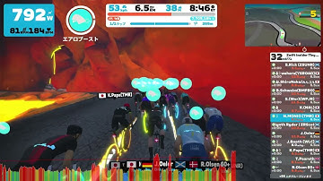 Zwift Insider Tiny Race (1 of 4) (B) on Volcano Circuit (Z1) - goal sprint