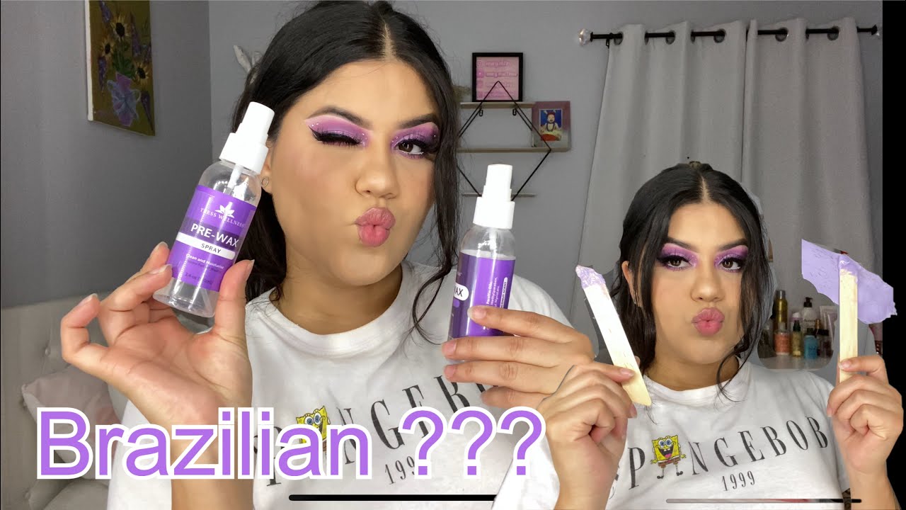 DOING MY BRAZILIAN BIKINI AREA AT HOME (WAXING) YouTube