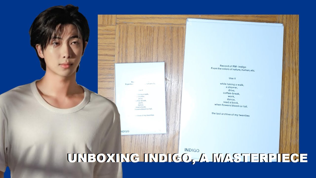Unboxing RM's Indigo album! (Main version and Weverse albums version)