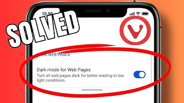 How to force dark mode for web pages in Vivaldi