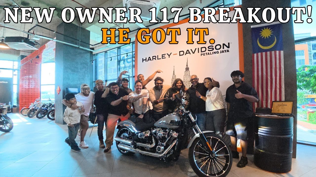 #RPM He finally got it! New Breakout 117 owner.  #harleydavidson | Russell's Power Machine