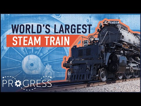 HOW DO YOU MOVE THE WORLD'S LARGEST STEAM TRAIN THROUGH A SMALL TOWN? | HUGE MOVES