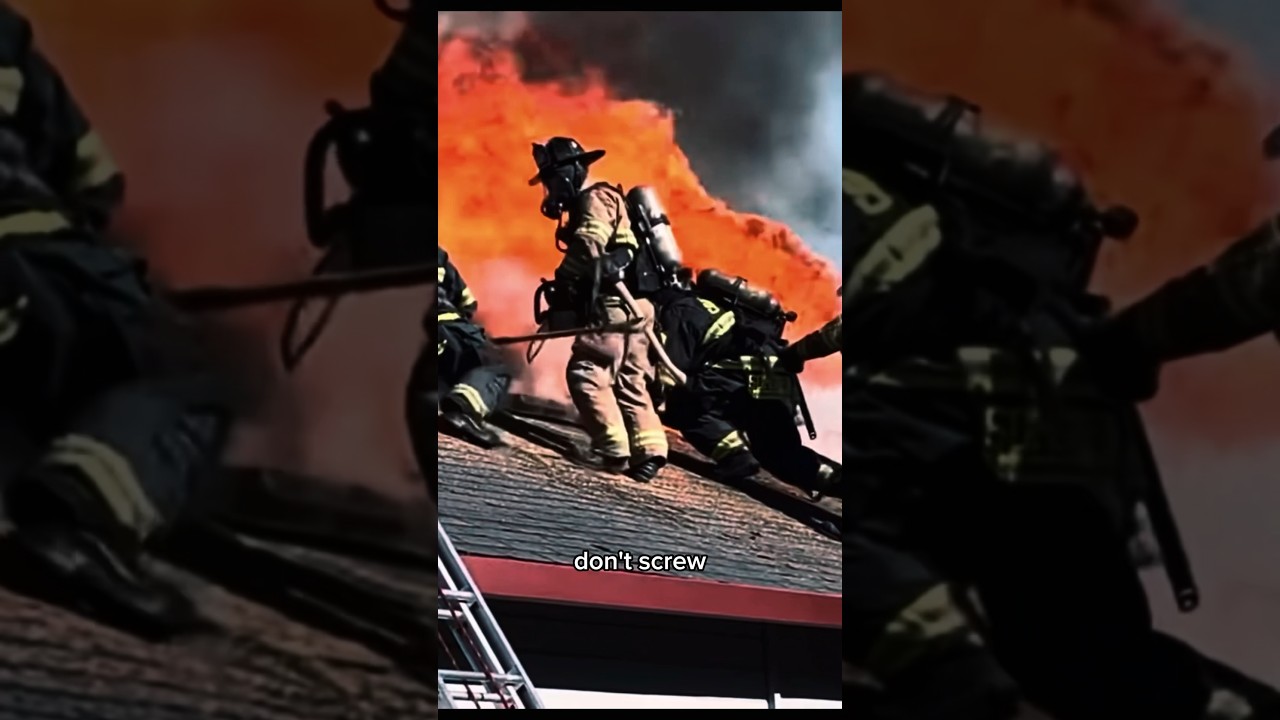 Firefighter narrowly escape raging fire