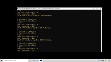 Temperature Converter Project in Python