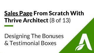 Sales Page From Scratch With Thrive Architect (8 of 13) - Offer & Bonuses - MichaelPitluk.com