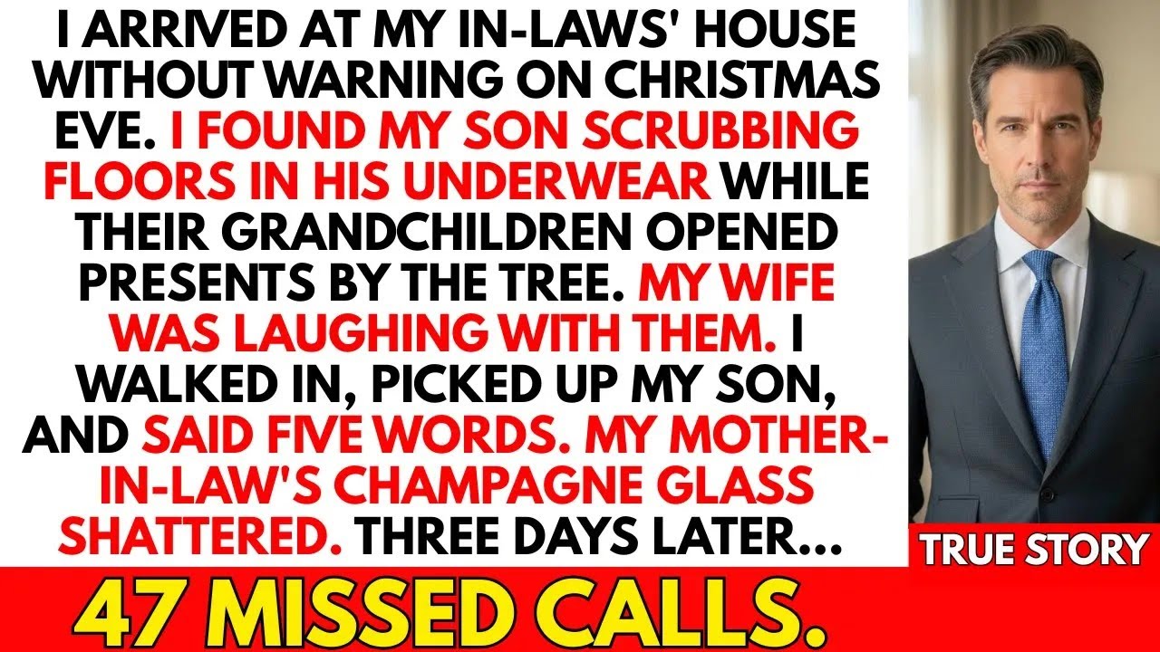 I Found My Son Scrubbing Floors While My In Laws' Kids Opened Presents  I Said Five Words