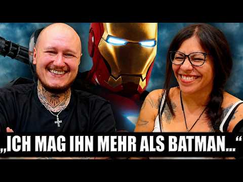 My WIFE watches IRON MAN 1 & 2 for the FIRST TIME