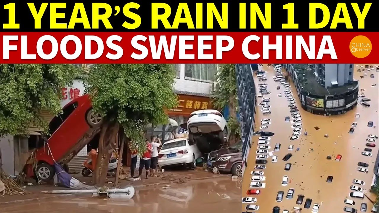 1 Day’s Rain Surpassed 1 Year’s, Floods and Landslides Sweep China, Tofu Dregs Disintegrate
