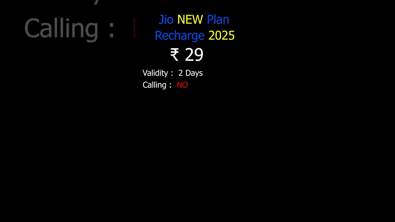 Jio 29 Plan details