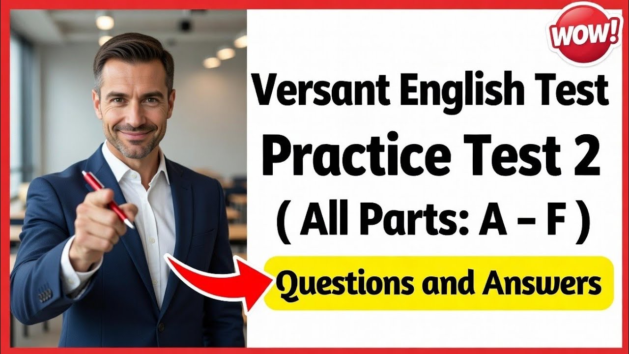 Versant English Test Practice 2026: Latest Exam Questions, Answers & Mock Tests
