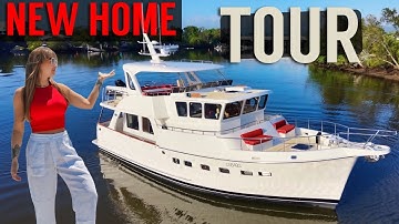 Tour Our PACIFIC CROSSING New Home! | Selene Explorer Yacht