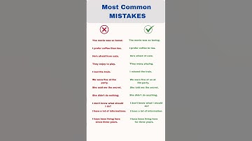Most Common Mistakes in English Sentences You Need to Avoid | Grammar Mistakes