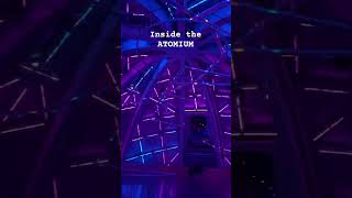 Inside the Atomium, Brussels Belgium