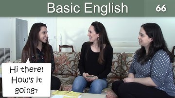 Lesson 66 👩‍🏫 Basic English with Jennifer 👋 Everyday Greetings