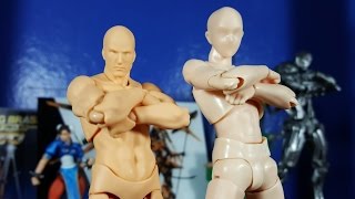 Comparing & Posing - figma archetype next: he & sh figuarts Body-kun