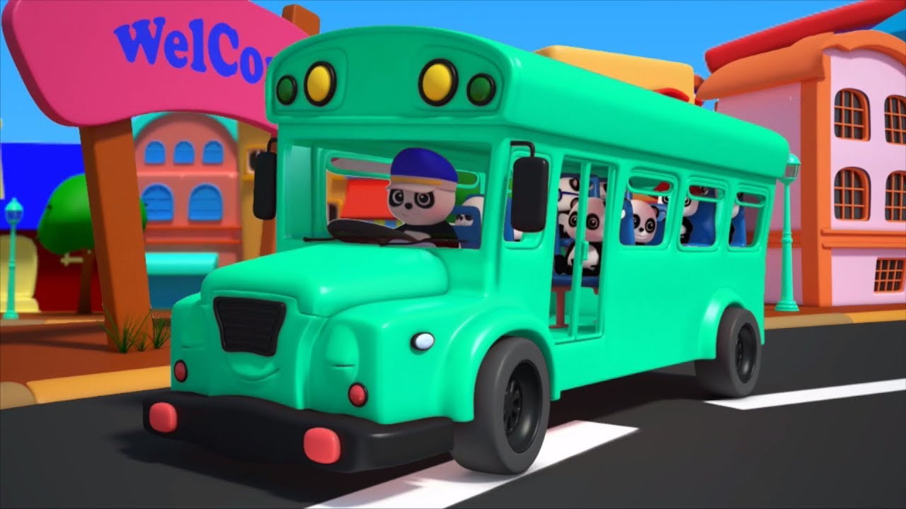 Les roues sur le bus, autobus rimes pour les enfants, top français rimes