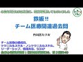 鉄板!!チーム医療関連過去問　その１【たけお先生コラボ】