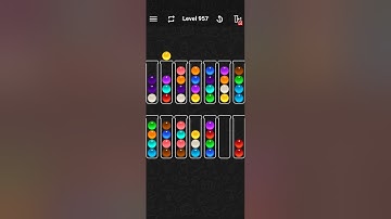 Ball Sort Color Water Puzzle Solution Level 957