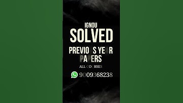 IGNOU DCE SOLVED PREVIOUS YEAR PAPERS Diploma in Creative Writing in English (DCE)