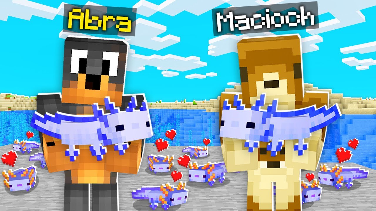 Czy ROZMNOŻYMY NIEBIESKIEGO AXOLOTLA dla AGENTIXA w Minecraft 1.17? / Macioch