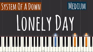 System Of A Down - Lonely Day Piano Tutorial | Medium
