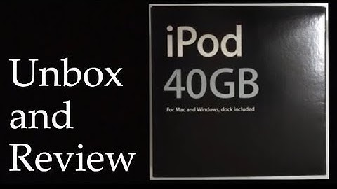 iPod 3rd Gen 40GB Unbox and Retro Review
