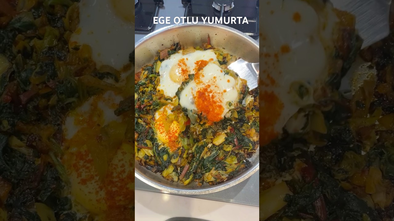 Ege Otlu Yumurta Tarifi 🌿 Kahvaltıya Sağlıklı ve Pratik Lezzet!