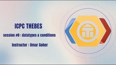 Level Zero | Session #1 Data types & conditions