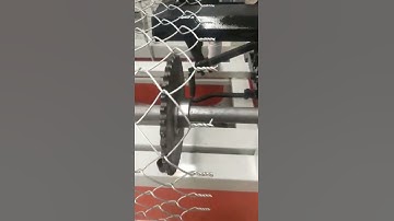 GST chain link wire mesh fence machine twisted treatment