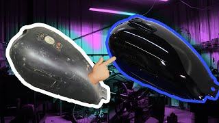 💎 COMO PINTAR EL TANQUE O PIEZAS DE TU MOTO l PASO A PASO l FÁCIL Y RÁPIDO l ( ACABADO BRILLANTE )