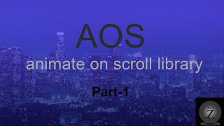 Animate on Scroll Library (AOS) part-1