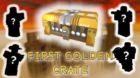 Opening my FIRST GOLDEN CRATE! | Tower Defense Simulator | ROBLOX
