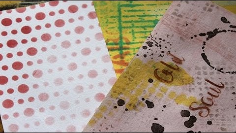 MIXED MEDIA BACKGROUNDS SERIES Part 6 - Stenciling