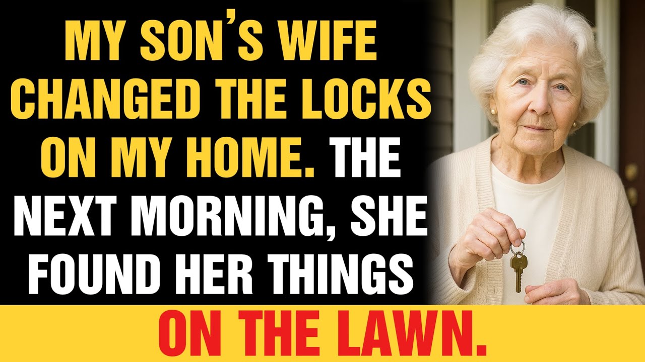 My Son’s Wife Changed The Locks On My Home. The Next Morning, She Found Her Things On The Lawn.
