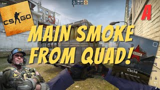 Improve at CSGO | Super Easy A Main (Re-) Smoke from Quad on Cache! 💨